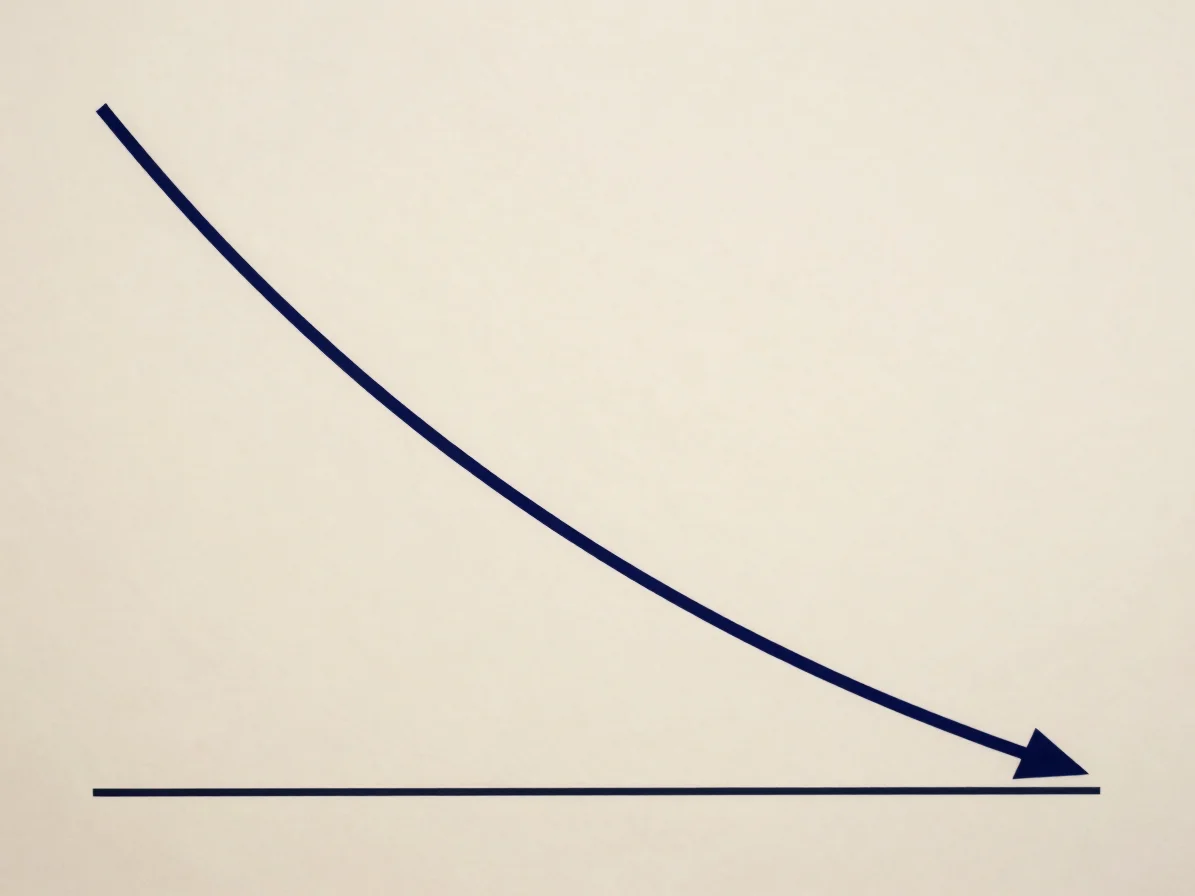 Clean, diagrammatic plot of a loss surface with a descending opti
